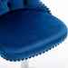 Furniture,Swivel Velvet Barstools Adjusatble Seat Height from 25-33 Inch, Modern Upholstered Chrome base Bar Stools with Backs Comfortable Tufted for Home Pub and Kitchen Island（Blue,Set of 2） - DTYStore