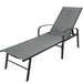 2 Pieces Set Outdoor Patio Swimming Pool Lounge Gray Color with Pillow - DTYStore