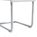 Set of 6 dining chairs, white dining chair set, PU material high backrest seats and sturdy leg chairs, suitable for restaurants, kitchens, living rooms - DTYStore