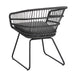 TERRY CHAIR,2PCS with 2 Cushions,Gray - DTYStore