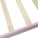 Wood Platform Bed Twin Bed Frame Mattress Foundation with Headboard and Wood Slat Support (Pink) - DTYStore