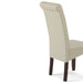 Cosmopolitan - Deluxe Tufted Parson Chair (Set of 2) - Satin Cream - DTYStore