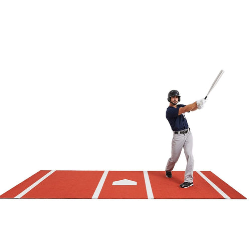 Premium Baseball Batting Mat: 10x3.8 ft Indoor/Outdoor Portable Baseball Softball Hitting Mat, Non-slip Rubber Bottom Batting Cage Mat with Home Plate for Batter, Pitcher and Catcher Training - Image 8