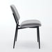 Furniture, Dining Chairs Set of 2 Modern Retro Linen Chair with Bentwood Back Upholstered Seat Metal Legs Adjustable Foot for Kitchen Dining Room Chairs(Gray Linen) - DTYStore