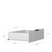 Tall Bedroom Armoire Wardrobe Closet Clothing Storage Cabinet with Hanging Rod Barn Door Drawers Open Shelves,White - DTYStore