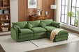 Modular Sectional Sofa, 3-Seater Sofa, Modern L-Shaped Sofa for Living Room Bedroom Apartment,Green - DTYStore