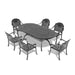 (Cushions In Random Colors)7-Piece Set Of Cast Aluminum Patio Furniture With Cushions - DTYStore