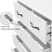Six Drawer Side Table-White - DTYStore