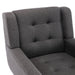 Modern Soft Linen Material Ergonomics Accent Chair Living Room Chair Bedroom Chair Home Chair With Black Legs For Indoor Home - DTYStore