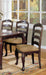 Transitional Contemporary Dark Walnut Finish Set of 2pc Dining Chairs Solid wood Kitchen Dining Room Furniture Ladder back Side Chairs - DTYStore