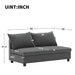 Loveseat Module for Modular Sectional Sofa,Chenille,Minimalist Style,2 Colors - DTYStore