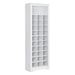 Stylish Design 30 Shoe Cubby Console, Contemporary Shoe Cabinet with Multiple Storage Capacity, Free Standing Tall Cabinet with Versatile Use for Hallway, Bedroom, White - DTYStore