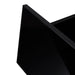 Black TV Stand with LED RGB Lights,Flat Screen TV Cabinet, Gaming Consoles - in Lounge Room, Living Room and Bedroom(Black) - DTYStore
