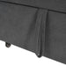 3-in-1 Convertible Sleeper Sofa Bed with Pillow & Pocket, Loveseat Sleeper Chair in Soft Cotton Linen, for Living Room, Bedroom, Study, Apartment, Gray - DTYStore