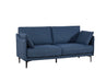2.5 Seater Sofa For Primary Living Space , Bed Room, Office, USB Charge Port , 2 Pillows,Metel Legs