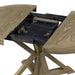 Retro Functional Extendable Dining Table with a 12" Leaf for Dining Room and Living Room (Natural Wood Wash) - DTYStore
