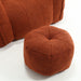 Soft Bean Bag Chair with High Resilient Foam(Chips)for living room and bedroom,Comfortable Square Lazy Sofa with Footstool, Cover for Adults to Gaming, Reading, and Watching TV - DTYStore