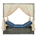 U_Style Adjustable Sun Bed With Curtain,High Comfort,With 3 Colors - DTYStore