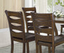 Transitional Style Unique Back Design Set of 2pc Wooden Side Chairs Brown Finish Dining Room Furniture - DTYStore