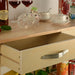 Kitchen Island & Kitchen Cart, Mobile Kitchen Island with Two Lockable Wheels, Rubber Wood Top, Simple Design & Natural Color Give More Imagination of Party Scene. - DTYStore