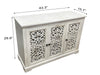 Antique Sideboard Storage Cabinet, Vintage Accent Cabinet, 3 carving Doors Buffet Server Console Cabinet for Kitchen Dining Room Living Room Hallway - DTYStore