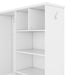 Multi-functional Hall Tree with Storage Shelves Drawers and Cabinet, Elegant Hallway Shoe Cabinet with Bench, Modern Coat Rack with Hooks for Hallway Entryways, White - DTYStore