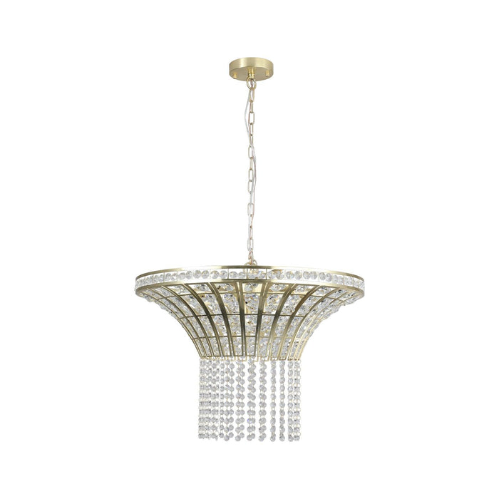 8-Light 23.6" Wide Crystal Waterfall Chandelier - DTYStore