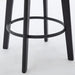 Modern Swivel Bar Stools Velvet Barstools Button Tufted Bar Stools Rivet Trim Bar Stools for Kitchen Island,Bistro, with Metal Pull Ring Sturdy Footrest Large Backrest for Home Bar - DTYStore