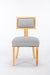 Heng Ming T back dining chair, with rivet decoration adjustment mat, suitable for dining room, kitchen, balcony, bedroom,set of 2 - DTYStore