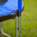 15FT Trampoline with Basketball Hoop Inflator and Ladder(Inner Safety Enclosure) Blue - DTYStore