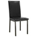 Black and Grey Upholestered Side Chair (Set of 2) - DTYStore
