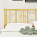 Metal Steel Platform Bed Frame with Iron-art Headboard (Queen Size) - Gold - DTYStore