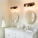 3-Lights Farmhouse Vanity Lights Fixture Rustic Bathroom Light Fixture Bathroom Sconce (Without Bulbs)