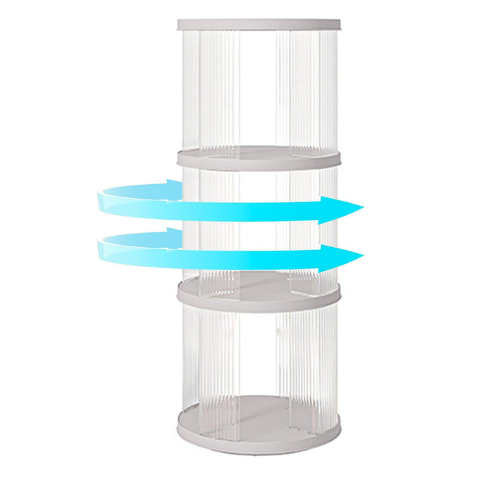 360Â° Rotating Bookshelf, Small Corner Bookcase, 3 & 4 Tier Floor Standing Organizer - DTYStore