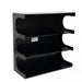 Multifunctional 4-Tier Black Book Shelf & Coffee Table for Living Room Bedroom Dining Room Study Entryway, Creative Furniture Floor Bookshelf, Minimalist Organizer Storage Shelves - DTYStore