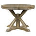 Retro Functional Extendable Dining Table with a 12" Leaf for Dining Room and Living Room (Natural Wood Wash) - DTYStore