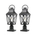 Outdoor Post Light,Lamp Post Light Fixture,Post Lantern with Pier Mount Base,Textured Black,21.3in,Suitable for Gardens, Yards or Entrances (2 pack)