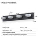LED Modern Black 4-Light Vanity Lights Fixtures Over Mirror Bath Wall Lighting - DTYStore