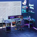 L Shaped Gaming Desk,Gray - DTYStore