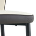 8 modern dining chairs with stylish PU patterned backrest and black metal legs for a comfortable home experience in the kitchen, bedroom and office. - DTYStore