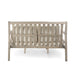 Outdoor Daybed, Patio Daybed with Four Pillows, Wooden Outdoor Bed with Curved Armrests for Poolside, Backyard, Garden (Gray+Beige Cushion) - DTYStore
