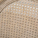 French-Style Upholstered Dining Chair Set, Armless Accent Side Chairs with Rattan Backrest and Linen-Touch Upholstery, Set of 2, Gray - DTYStore