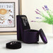 9" Tall Display Jewelry Box with Hooks, High Heel Shoe Design, Purple Velvet - DTYStore