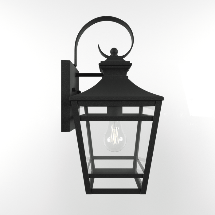 Large Outdoor Wall Lights for House, 16.5inch Exterior Lighting Fixtures Wall Mount Outdoor Porch Lights Waterproof Black Outdoor Sconce Lights with Clear Glass for Patio Hallway Garage (1 pack) - DTYStore