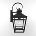 Large Outdoor Wall Lights for House, 16.5inch Exterior Lighting Fixtures Wall Mount Outdoor Porch Lights Waterproof Black Outdoor Sconce Lights with Clear Glass for Patio Hallway Garage (1 pack) - DTYStore