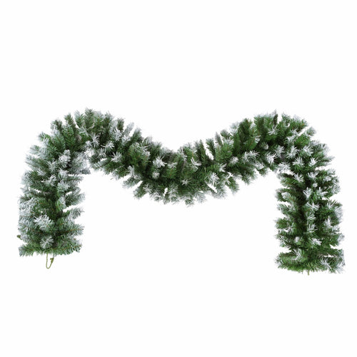 Artificial Christmas 3-Piece Set Wreath and 2 Entrance Trees with LED Lights in White+Green, Premium PVC with Metal Stand, 4 ft Height - Image 4