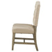 Retro Style Dining Chair Set with 4 Upholstered Chairs for Dining Room and Living Room (Natural Wood Wash) - DTYStore
