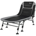 Outsunny Camping Cot for Adults, Folding Bed with Soft Padded Cushions & Headrest, 180° Adjustable Reclining Lounger, Heavy Duty and Portable with a 400 lbs. Capacity, Gray - DTYStore