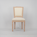 Upholstered Fabrice French Dining Chair,Set of 2,Beige - DTYStore