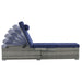 OUTDOOR SOFA PE RATTAN FURNITURE DECK CHAIR GRAY RATTAN - DTYStore